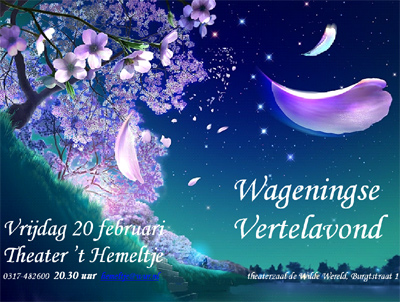Poster verhalen vertellen van het Hemeltje te Wageningen.